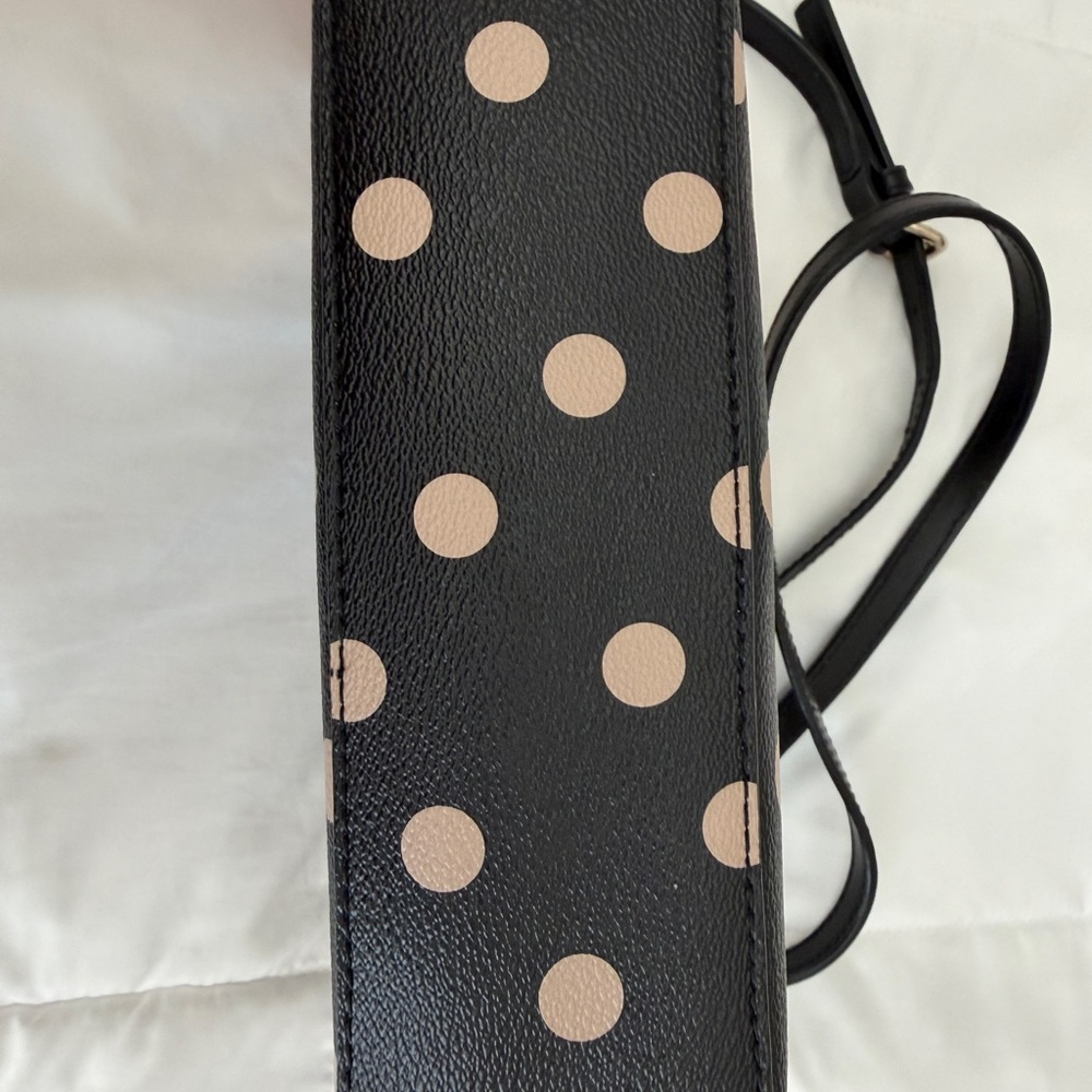 Kate Spade Black and Cream Polka Dot Crossbody Bag - Picture 4 of 6